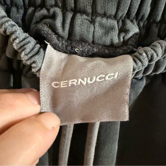 Cernucci Grey Wide Leg Sweatpants Streetwear Joggers Medium - Picture 2 of 11